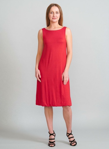 Dress with an open back